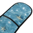 thumbnail image 2 of Dailycode Double Sided Oven Mitt with Loop Heat Resistant Kitchen Long Potholders 7" x 35" Starfish on Clear Water, 2 of 6