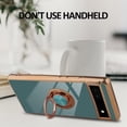 thumbnail image 6 of Compatible with Google Pixel 6A 5G Case Heart Plating Kickstand Mental Ring Luxury Elegant Case Camera Protector TPU Shockproof Protective Back Cover Designed for Google 6A 5G Case -Blue, 6 of 6