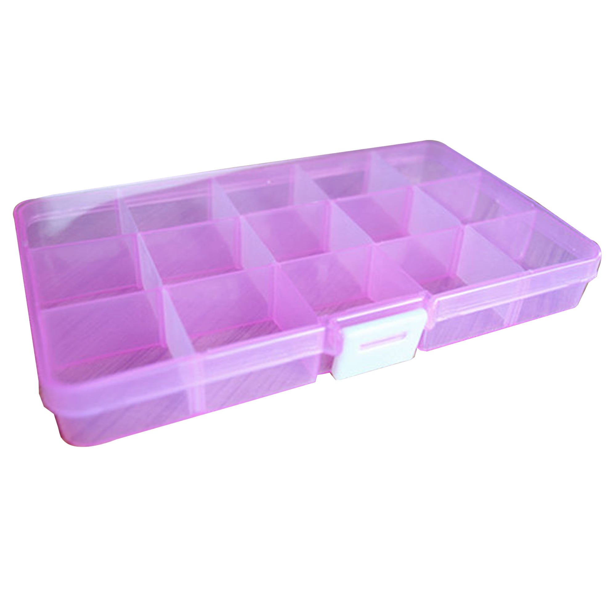 8 Slots Clear Storage Box Craft Bead Jewelry Organizer Detachable Container Case 