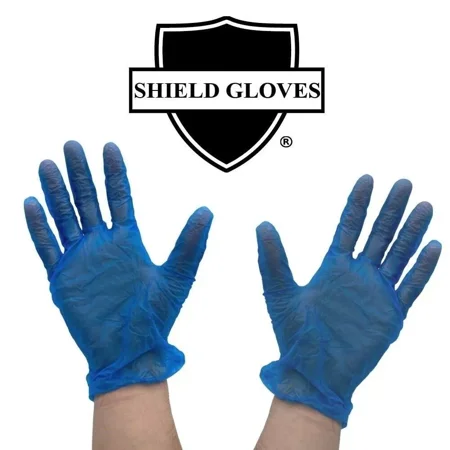 

100 Blue X-Large 5 Mil Industrial Vinyl Latex & Powder Free Disposable Gloves