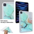 thumbnail image 2 of Allytech Case for Apple iPad Pro 12.9 inch 2022/2021/2020/2018 (6th/5th/4th/3rd Gen), [Air-Guard Corners] [Precise Cutouts] Shockproof Soft TPU Ultra Slim Case with Stylish Marble Pattern - Skyblue, 2 of 8