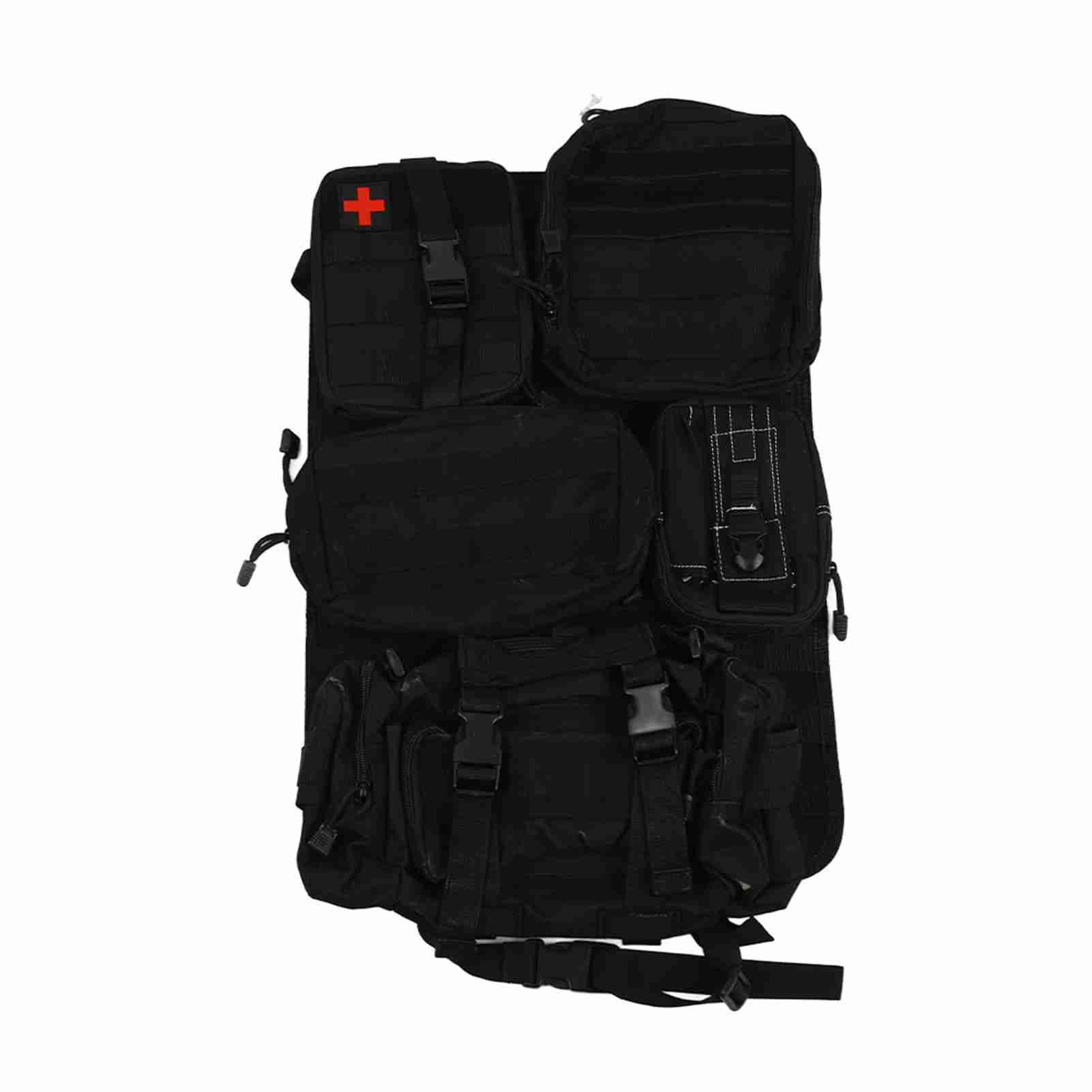 Molle Car Seat Back Organizer, Adjustable Strap, 5 Molle Bags, Vehicle Storage Space, Fabric Material, Ideal For Cars, Trucks & SUV, 21x14.5in, 3lbs