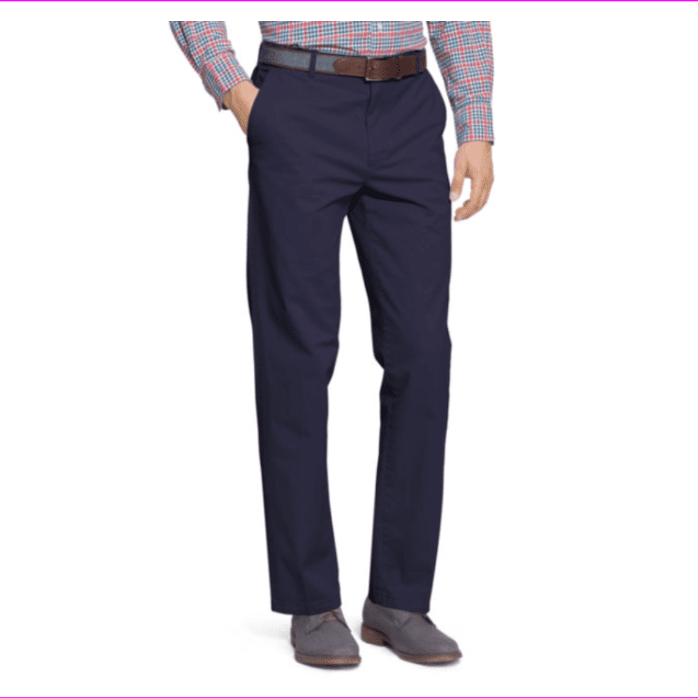 Izod mens Straight Fit Saltwater Stretch Flat Front No Cuff Chinos