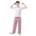 thumbnail image 3 of Wobogo Painted Heart Panda Long Pajama Pants Bottoms Soft Sleepwear with Pockets, 3 of 9