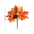 thumbnail image 3 of 9.84x7.87x1.97 Inch Halloween Plug-in Accessories - Maple Wreath with Pumpkin and Berries, 3 of 6