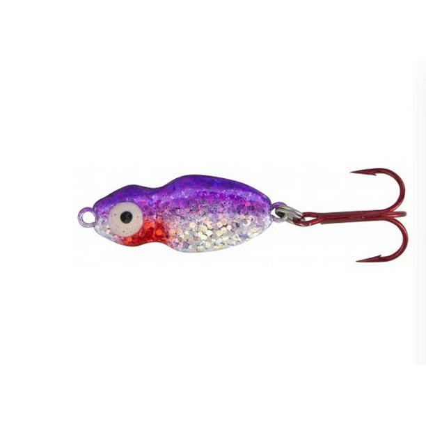 Lindy Frostee Spoon Fishing Lure Ice Purple Smelt 15/16 in 1/8 oz