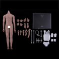 thumbnail image 1 of 1 Pieza Cuerpo de Figura Masculina Muscular de Plástico y Metal con 1 Traje 1/6 Piel oscura perfke Cuerpo de figura de acción a escala, 1 of 9