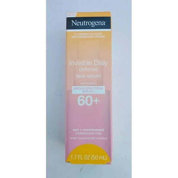 Neutrogena Invisible Daily Defense Sunscreen Face Serum SPF 60, 1.7 oz