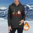thumbnail image 4 of Womens Fleece Hoodies Rhinestone Goblet Sweatshirt Wool Thicken Pullover Christmas Outfits Festival Clothing Merry Christmas Tops Winter Trendy Clothes, 4 of 7