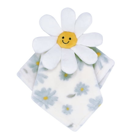 UPC: 0084122014954 | Lambs & Ivy Sweet Daisy Lovey White Flower Plush Security Blanket