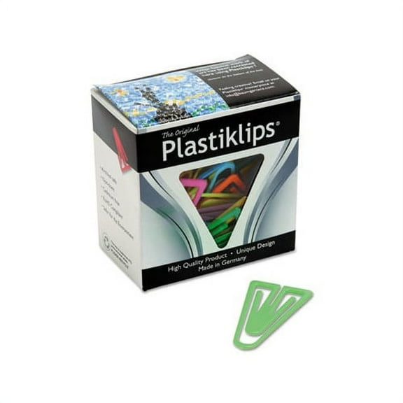 Plastiklips Paper Clips Extra Large, Assorted Colors, 50/Box