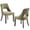 Green, variant on LEGAHOME Upholstered Dining Chair Set of 2, Wooden Dining Side Chairs with Curved Backrest, Mid-Century Chenille Kitchen Chairs for Dining Room, 300lbs Weight Capacity, Beige