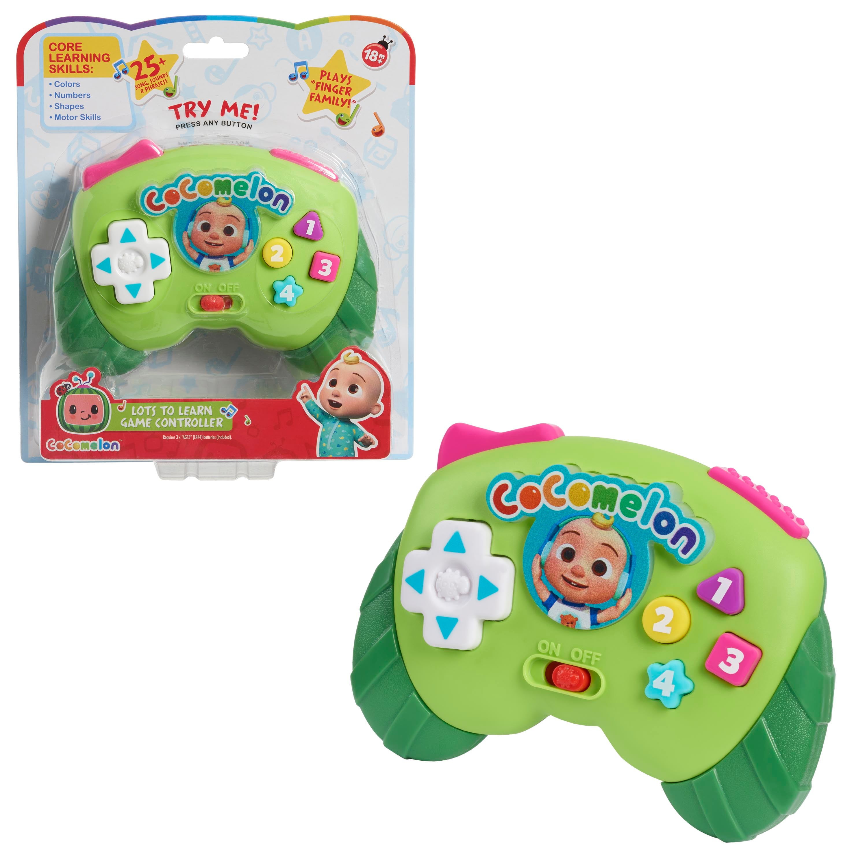 CoComelon Lots to Learn Game Controller, Preschool Learning and Education, Officially Licensed Kids Toys for Ages 18 Month, Gifts and Presents