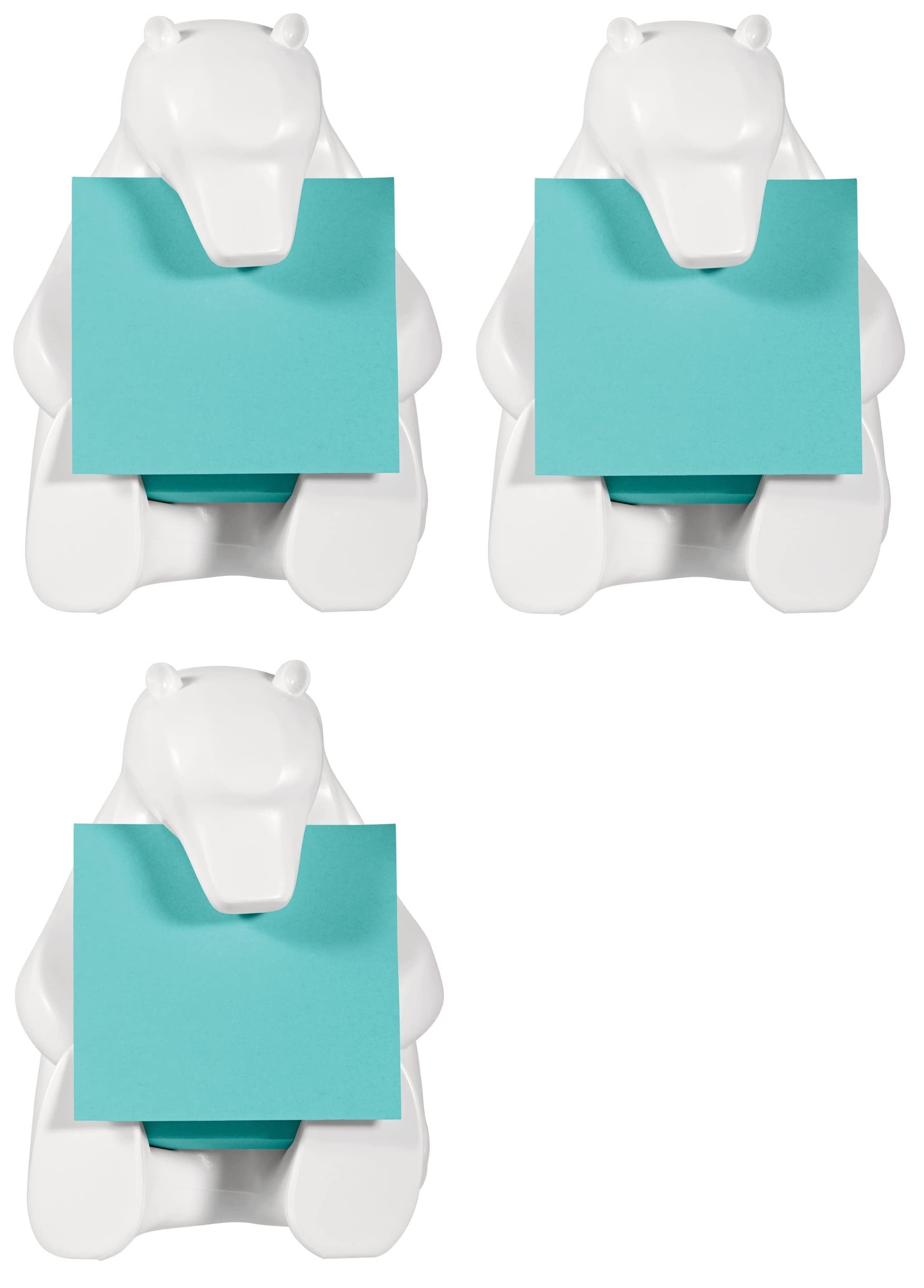 Post-it Pop-up Note Dispenser, Bear design, 3x3 in, 1 Dispenser/Pack  (BEAR-330) , White