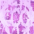 thumbnail image 1 of Ahgly Company Machine Washable Indoor Square Abstract Purple Modern Area Rugs, 3' Square, 1 of 4