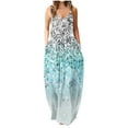 thumbnail image 1 of Maxi vestidos de mujer verano casual cuello en V sin mangas vacaciones playa bolsillos vestido largo Fridja hjkh6258, 1 of 5