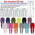 thumbnail image 3 of Leggings Pants Anti-Cellulite Yoga Women Fitness Solid Butt Lift Gym Elastic yZC, 3 of 5