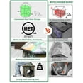 thumbnail image 5 of Heated Outdoor Cat House Weatherproof Cat Small Dog Warm Pet Shelter Carrier NEW PP10_Jungle, 5 of 8