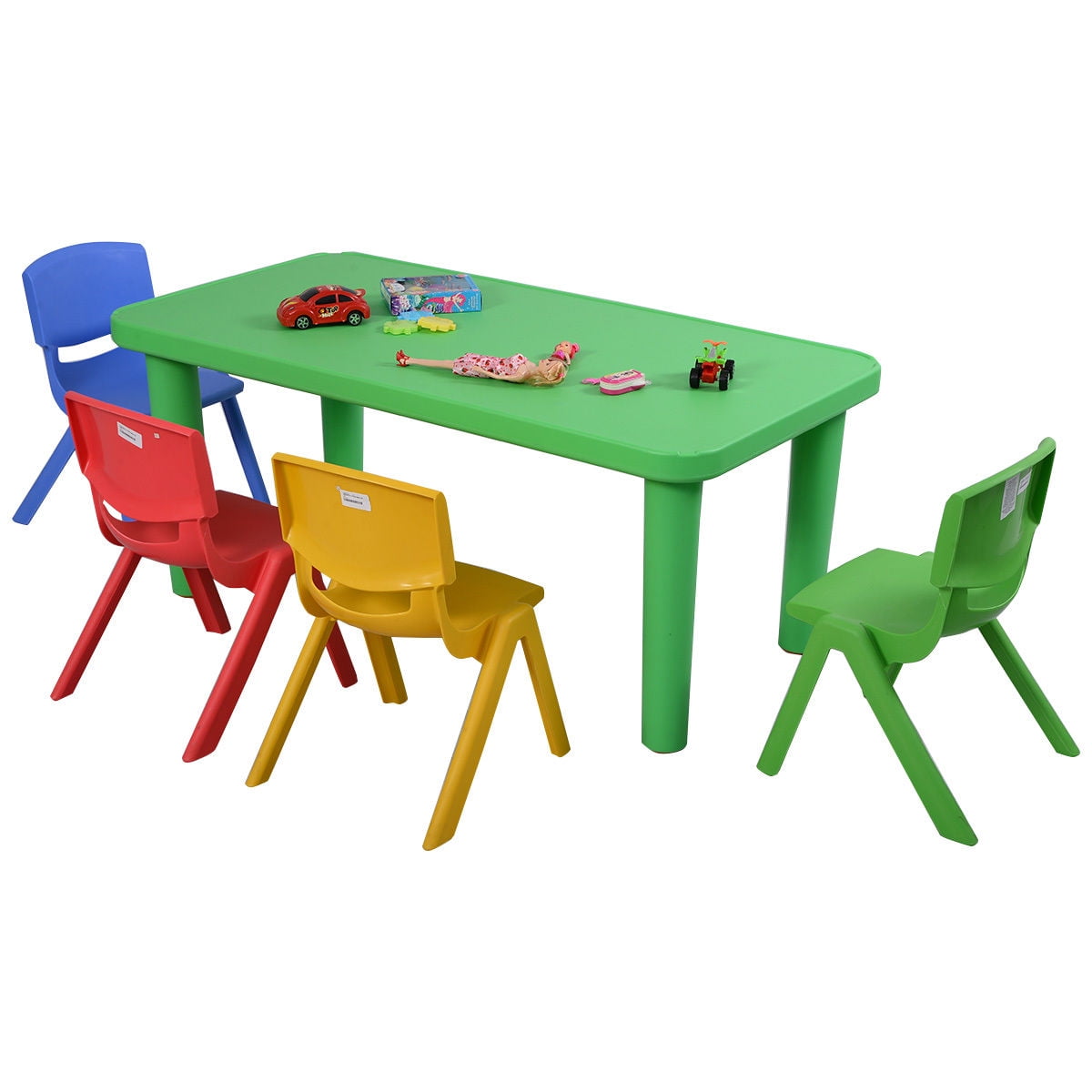 Dollhouse minature Classroom Table and Chair Set for kids ToysBCDE 