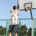 thumbnail image 5 of Pofeuu Pretty Floral With Leaves Print Basketball Jersey, Shirts for Men Youth Basketball Jersey Crew Neck-4X-Large, 5 of 6