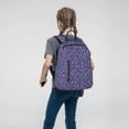 thumbnail image 5 of Naloa Lavender Flowers Print Lightweight DayBackpack Suitable for school, work, shopping, travel, etc., 5 of 5
