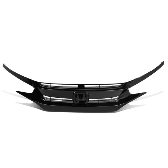 DNA Motoring For 16-21 Honda Civic Coupe/Sedan/Hatchback Glossy OE Style Front Bumper Grille