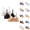 #02 Blue 【Mix, Match & Rotate: Stock Up on Daily Colors】, variant on Women's Underwear, Padded Underwire Bra with Side Smoothing Design & Flexible Shoulder Straps, Full Coverage Support for Home Work, 3 Pack | VerBelle,Black S