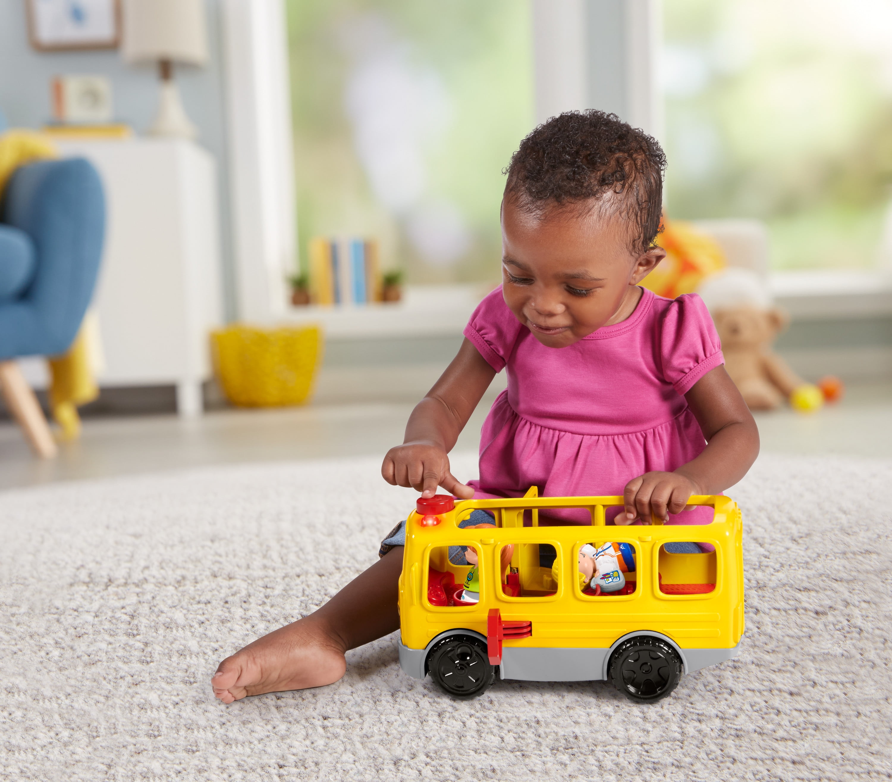 Little People Sit with Me School Bus Toy - English & French Edition, Ages 1-5