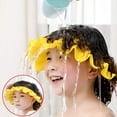 thumbnail image 1 of Bonnet de Douche pour Bébé en Silicone, Bonnet de Douche Réglable pour Enfants, Protection Douce, 1 of 5