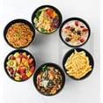thumbnail image 5 of Bestdin 48 Pieces Dinnerware Sets,Wheat Straw Unbreakable Plate and Bowls Set for 12,Microwave Dishwasher Safe,Reusable Plastic Dinnerware,Black Set 24pcs Plates, 12pcs Bowls, 12pcs Cups, 5 of 6