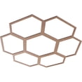 thumbnail image 2 of 38"OD x 13 3/8"ID x 3/8"T Florin Wood Fretwork Pierced Ceiling Medallion, Wood (Paint Grade), 2 of 3