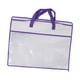 thumbnail image 1 of Bolsa organizadora de ropa y edredones con cremallera, bolsa grande para mudanzas de 21,6 x 15,7 pulgadas borde violeta, 1 of 9