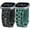Black & Green, variant on 2 Pack Leopard Engraved Band Compatible with Fitbit Versa 4/Versa 3/Sense 2/Sense Band Women, Two-Tone Cheetah Soft Silicone Sport Designer Summer Replacement Wristband Strap for Versa 4