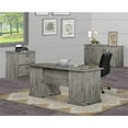 thumbnail image 4 of Pemberly Row Contemporary 3-Door Credenza Storage Cabinet in Gray Oak, 4 of 8