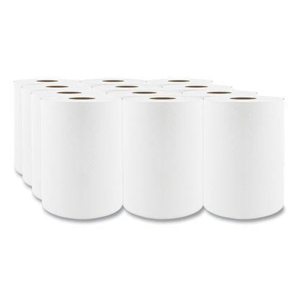 Cascades Select Roll Paper Towels, 1-Ply, 7.88" x 350 ft, White, 12 Rolls/Carton