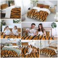thumbnail image 5 of 3 Piece Leopard Print Duvet Cover Set Twin Size, Microfiber Comforter/Quilt Cover with Corner Ties and 2 Pillowcases, Farmhouse Brown Black Animal Texture All Season Soft Bedding with Zipper Closure, 5 of 8