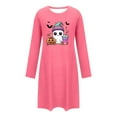 thumbnail image 3 of Hvot&aat Ladies' Halloween Cute Funny Mini Dresses Round Neck Long Sleeve Dress Pajamas Sleep Shirts, 3 of 4