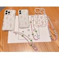 thumbnail image 4 of Funda de teléfono JANDM para iPhone 16 Pro Max con correa de flores, 4 of 9