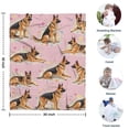 thumbnail image 4 of German Shepherd Blanket,Comfortable Soft Flannel Throw Blanket,All Season,Warm Lightweight Blankets for Sofa Bed Couch Living Room Chair,30"x40", 4 of 4