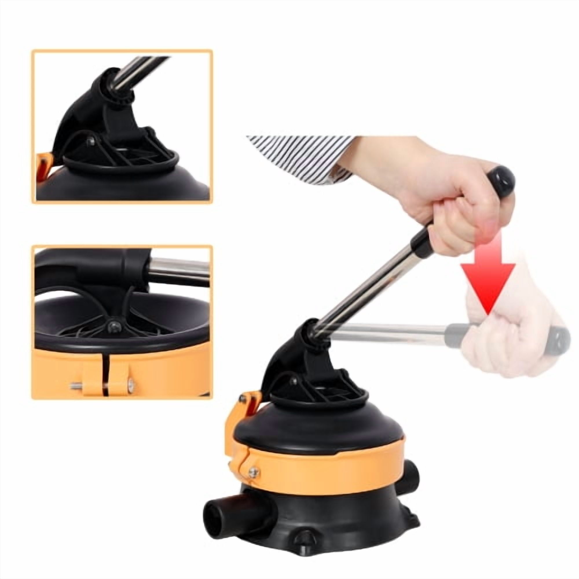 Hand Water Pump with Stainless Steel Lever – Manual Water Transfer Pump for Garden Irrigation, Pond, Cistern or Shallow Well – 1-1/2” Hose Connection, Max 13 ft(4M) Lift Height