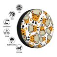 thumbnail image 5 of Easygdp Giraffes Head Automobile Tire Dust Cover, 14-17in Spare Tire Cover Universal Fit for Trailer, Car, Truck, SUV, Jeep - 17 inch, 5 of 9