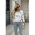 thumbnail image 2 of Zeagoo Womens Spring Tops 3/4 Sleeve Crew Neck T-Shirts Summer Business Dressy Work Blouses Vacation Outfits, 2 of 5