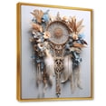 thumbnail image 2 of Designart "Serene Beige And Blue Dreamcatcher" Dream catcher Floater Framed Canvas Prints, 2 of 5