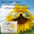 thumbnail image 4 of Sunflower Bags I Want to be Like a Sunflower So That Even on The Darkest Days I Will Stand Tall and Find The Sunlight Gifts Cosmetic Bags Inspirational Gift for Women, 4 of 5