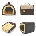 thumbnail image 3 of Pet Dog House Jiupety Cozy Cachorry House 2 en 1, talla S, marrón, 3 of 6