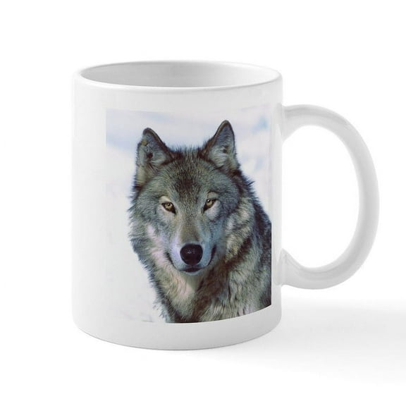 CafePress - Wolf Mugs - 11 oz Ceramic Mug - Novelty Coffee Tea Cup