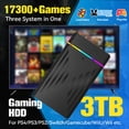 thumbnail image 2 of Consola de juegos retro LaunchBox/Retrobat/Playnite con disco duro portátil de 3 TB y más de 17 300 juegos AAA/3D/retro para PS4/PS3/PS2/Switch/Wii, 2 of 5