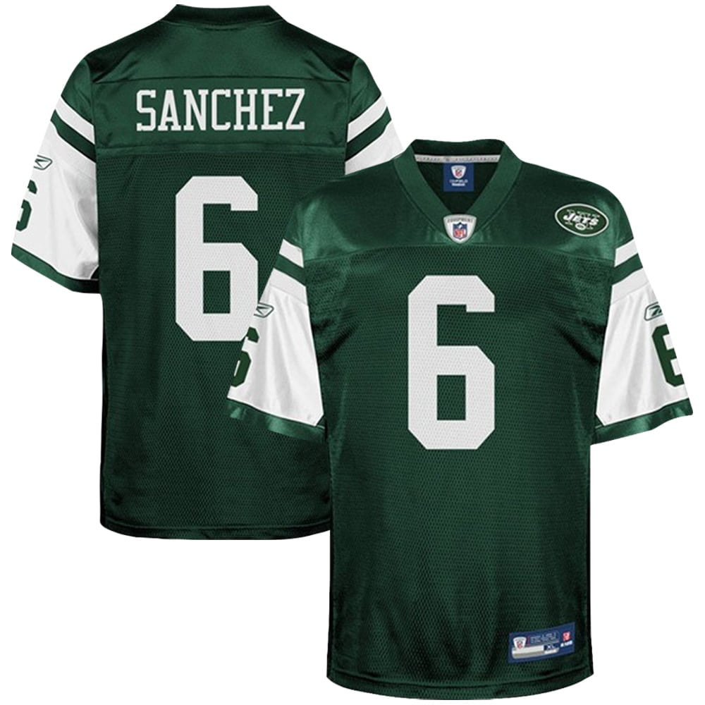 Reebok NFL Equipment î€€Newî€ î€€Yorkî€ î€€Jetsî€ #6 Mark Sanchez Youth Green Replica ...