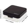 thumbnail image 2 of Fashion Travel Contact Lens Case Kit Mini Contact Lens Box with Mirror (Black), 2 of 7