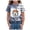 GwsjT322-Blue, variant on UAYOTSE Kids Cute Ghost Pattern Halloween Tees Relax Cotton Crew Neck Shirts for Holiday School Costume Multiple Colors Offered,Sizes 5-6 Years